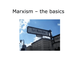 Intro to Marx PowerPoint