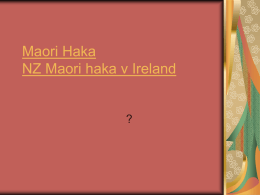 Maori Haka NZ Maori haka v Ireland