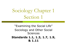 Sociology - EZWebSite
