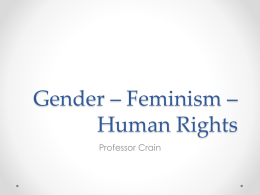 Feminism * Women*s Rights