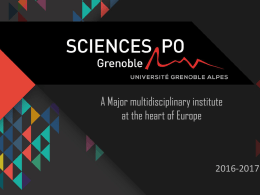 Diapositive 1 - Sciences Po Grenoble