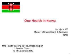 One Health In Kenya