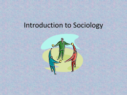 Intro to Sociology PPT File