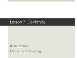 Lesson 7: Deviance