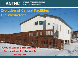 Annual Water and Sanitation Renovations for the Arctic January 2014