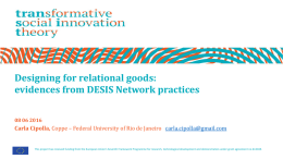 Presentation 7 – Transforming social relations in social innovation
