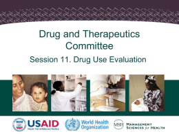 Drug and Therapeutics Committees