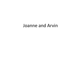 Joanne and Arvin