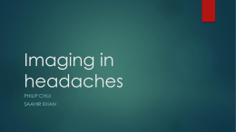 Imaging in headaches