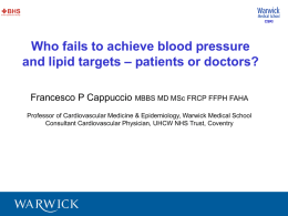 Who fails to achieve blood pressure and lipid targets