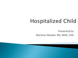 PowerPoint Hospitalized Child