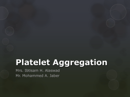Platelet Aggregation