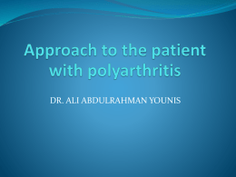 Differential Diagnosis of acute polyarthritis