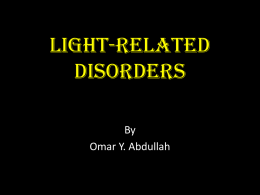 Light-Related Disorders