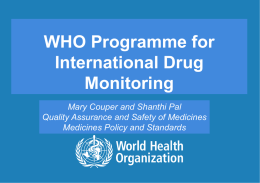 WHO Programme for International Drug