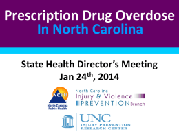 Unintentional Poisonings - North Carolina Public Health Association