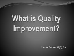 What is Quality Improvement? - New Hampshire Society of