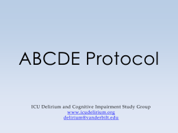ABCDE Protocol - Minnesota Hospital Association
