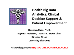 Health Big Data Analytics: Clinical Decision Support