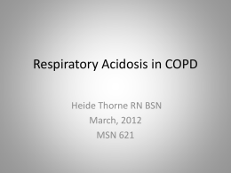 Respiratory Acidosis in COPD