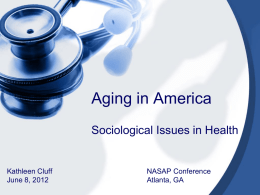 Aging in America - North American Society of Adlerian Psychology