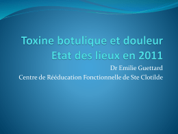 Toxine botulique