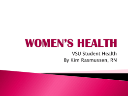 Women`s Health - Valdosta State University