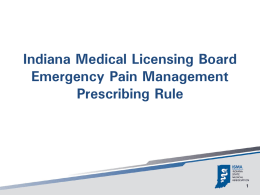 The Prescribing Rule - Indiana Osteopathic Association