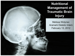 Nutritional Management of Traumatic Brain Injury