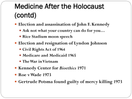 PowerPoint - Medicine After The Holocaust