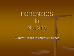 DOWNLOAD Forensic Nursing-Advance Nursing Practice ppt