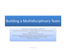 Building Your Multi-Disciplinary Team - K