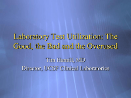 Laboratory Test Utilization