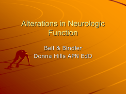 Alterations in Neurologic Function