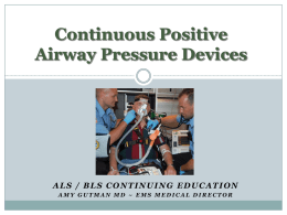 Protocol Update: CPAP