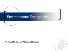 11 - Environmental Emergencies