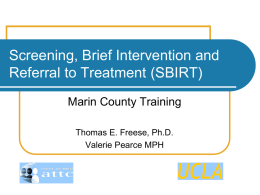 the screening tools - UCLA Integrated Substance Abuse Programs
