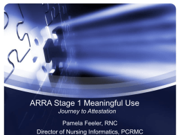 ARRA Stage 1 Meaningful Use