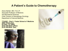 A Patient`s Guide to Chemotherapy