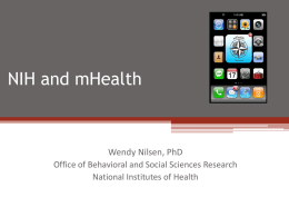 Wendy Nilsen, PhD from NIH - Technology Applications Center for
