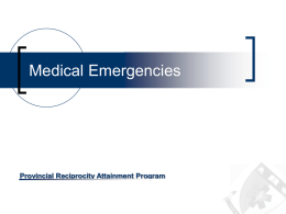 10 - Medical Emergencies