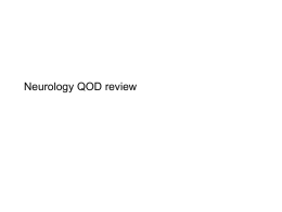 Neurology QOD review