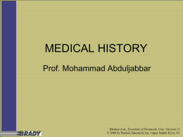 1. Medical History