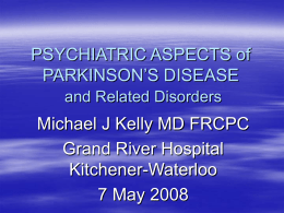 Parkinson's Disease: Epidemiology, Etiology, and Pathogenesis