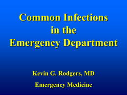 Common Infections in the Emergency Department