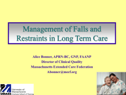 Evaluation and Management of Falls in the Elderly