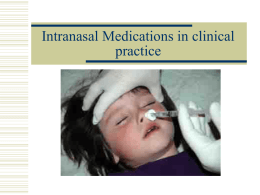 Nasal Drug Delivery in EMS - E