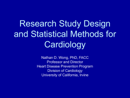 Statistical Considerations in Research Study Designs