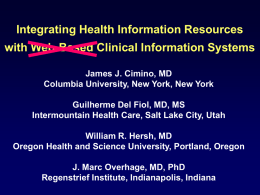Use of Online Resources While Using a Clinical Information