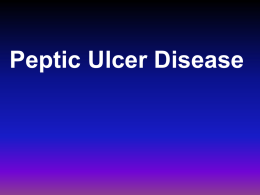 Peptic Ulcer Disease - Tehran University of Medical Sciences